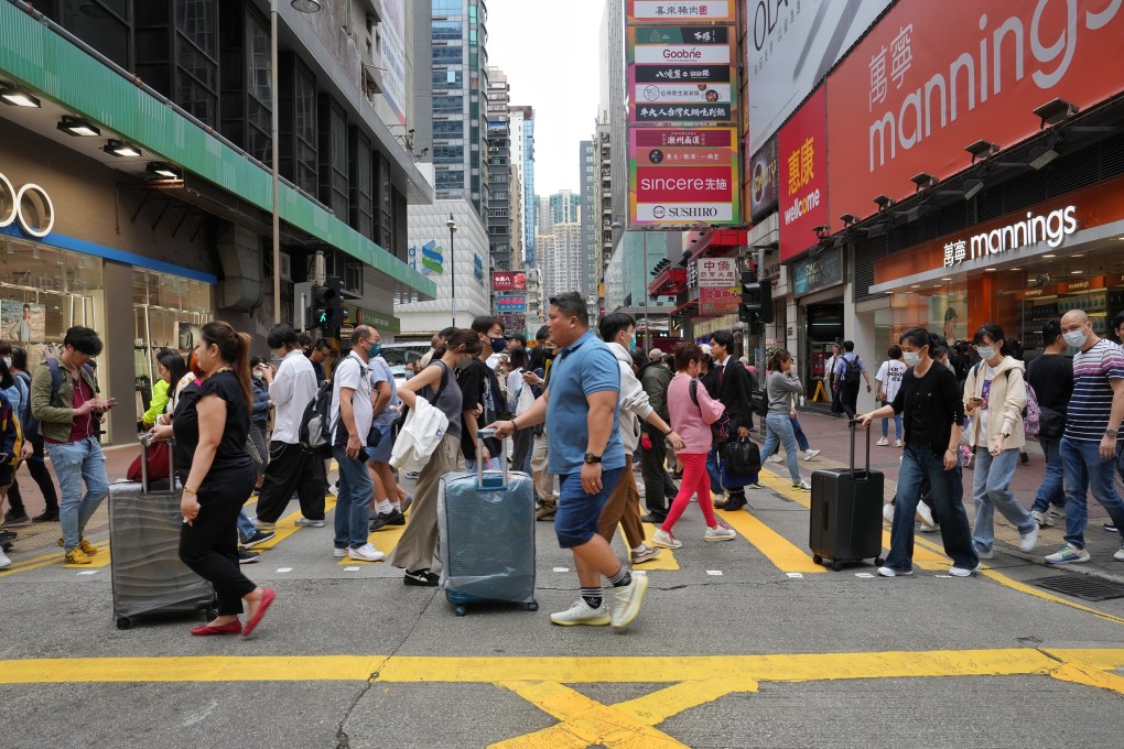 Tourists and shoppers in Hong Kong’s Mong Kok. Photo: Elson Li
