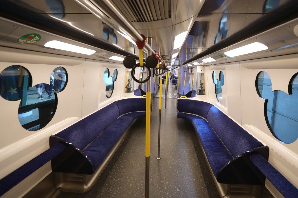 Quiet carriages on the Hong Kong Disneyland Resort line. Photo: Nora Tam