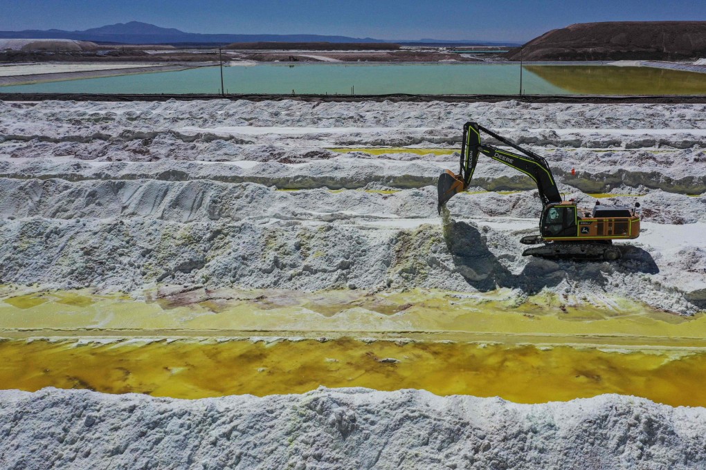 Aerial view of a lithium mine in Chile. Dubbed ‘the new oil’ or ‘white gold’ of the new-energy era, lithium has emerged as a critical mineral. Photo: AFP