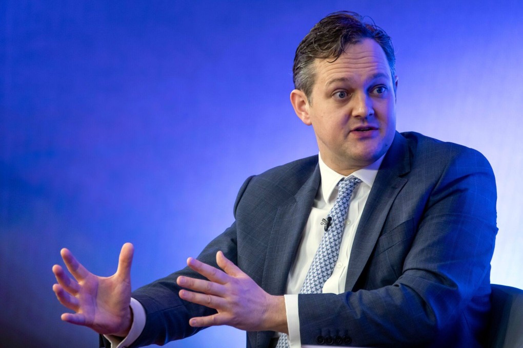 Matthew Chamberlain, CEO of London Metal Exchange, speaks during the LME Asia Metals seminar in Hong Kong on Tuesday. Photo: Bloomberg