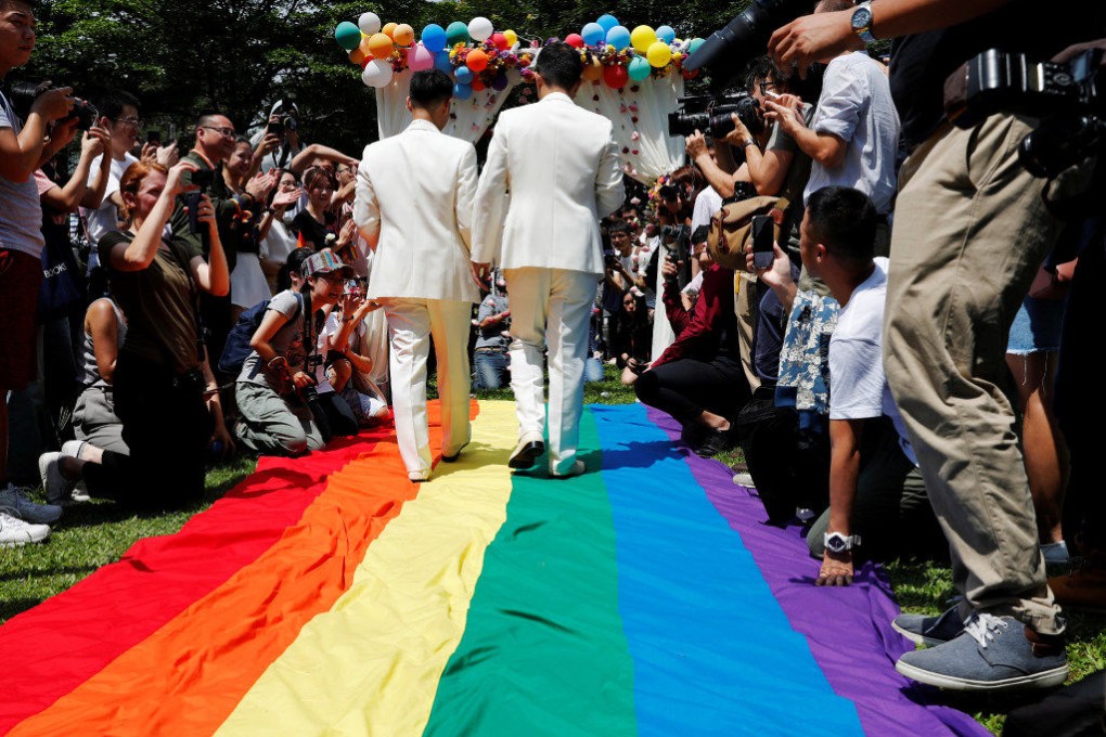 Taiwan has legislated to allow joint adoption by gay couples. Photo: Reuters