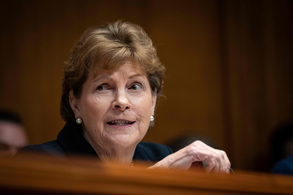 Senator Jeanne Shaheen, Democrat of New Hampshire, believes it is “dangerous to prop up companies that threaten the interests of the US and our allies”. Photo: Getty Images via AFP