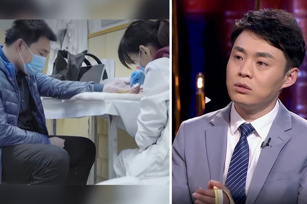 The news that a renowned Chinese eye surgeon has returned to work three years after he was stabbed in the hand by a patient and is now on a mission to “rid the world of blindness” through conducting scientific research has delighted and impressed mainland social media. Photo: SCMP composite/Weibo