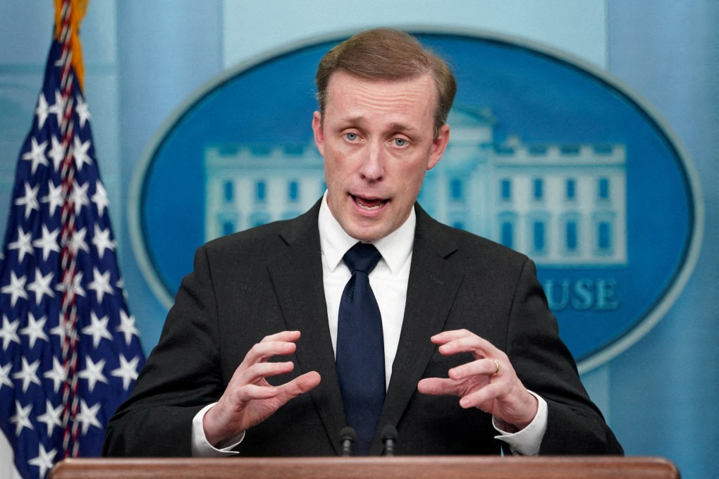 Jake Sullivan, the US national security adviser, has discussed the rail and port network plan in meetings with officials from Saudi Arabia, the United Arab Emirates and India. Photo: Reuters