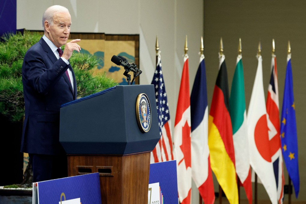 US President Joe Biden says G7 members are looking to de-risk and diversify their relationship with China. Photo: AFP