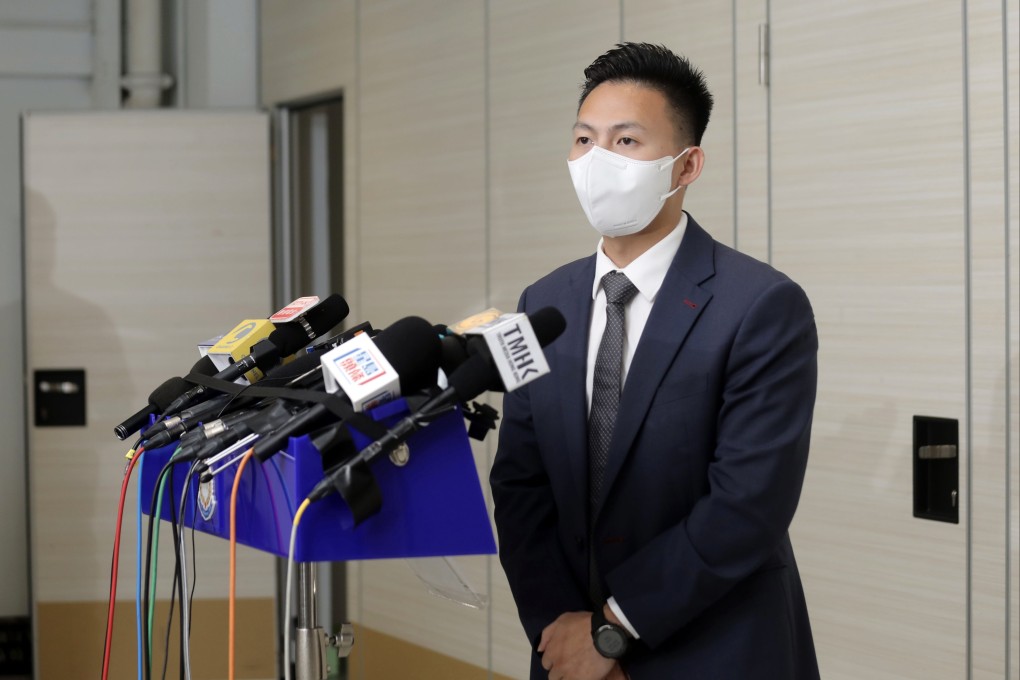 Acting superintendent Tai Yuk-lun discusses brutal murder of 52-year-old woman at the weekend. Photo: Xiaomei Chen