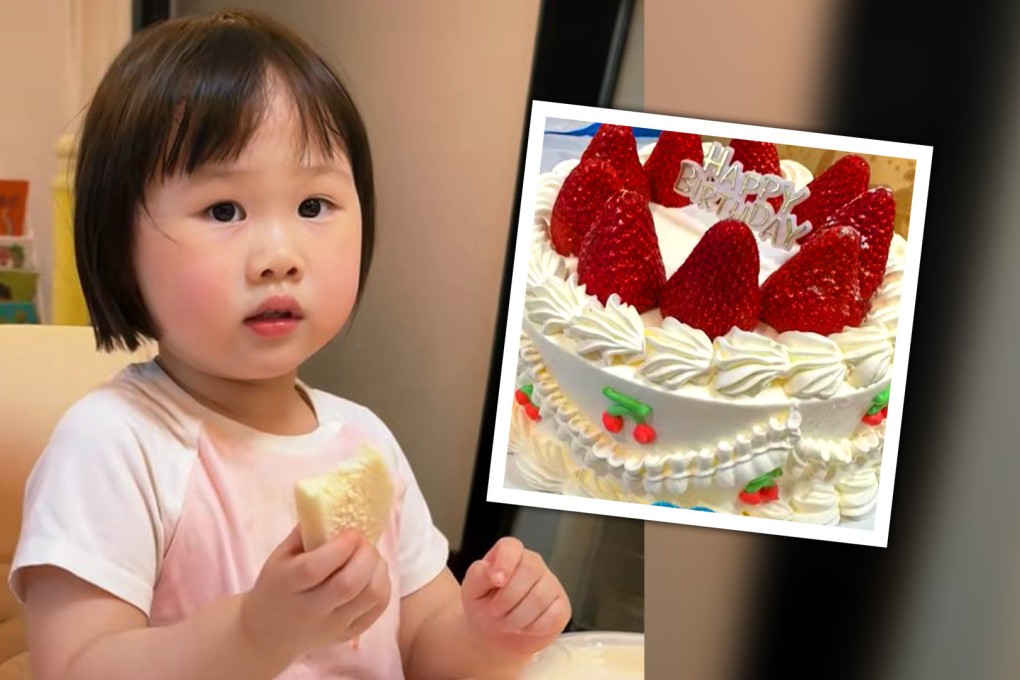 Hearts have been melted on mainland social media by the story of a three-year-old Chinese girl who ordered a cake from a fictional shop in a comic book using her toy phone, only to see the confectionery actually turn up. Photo: SCMP composite/Weibo
