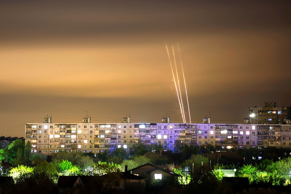 Russian rockets are launched towards Ukraine’s forces from the Belgorod region on May 8. Photo: AP