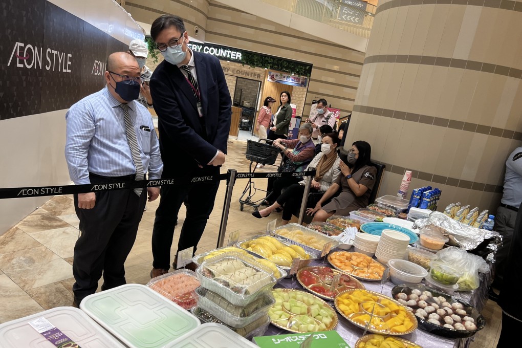 A display of Thai fruits at an Aeon supermarket in Hong Kong. Photo: Ralph Jennings