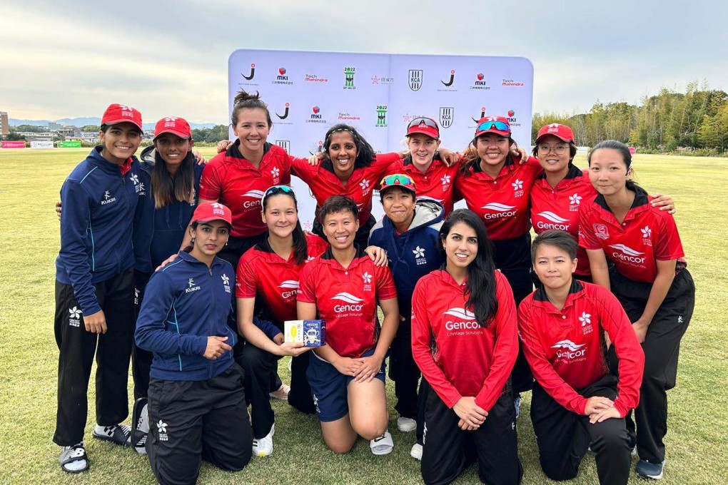 The Hong Kong squad at the Women’s East Asia Cup. Photo: Cricket Hong Kong