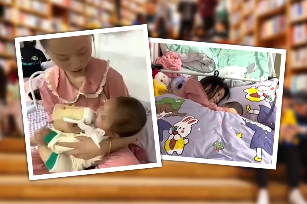 Li and her 30-year-old husband married two years ago, and she fell pregnant at the end of 2021 when she was a second-year university student. Photo: SCMP composite/Douyin