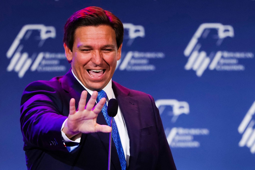 Republican Florida Governor Ron DeSantis waves to supporters at an event in Las Vegas in November 2022. Photo: AFP