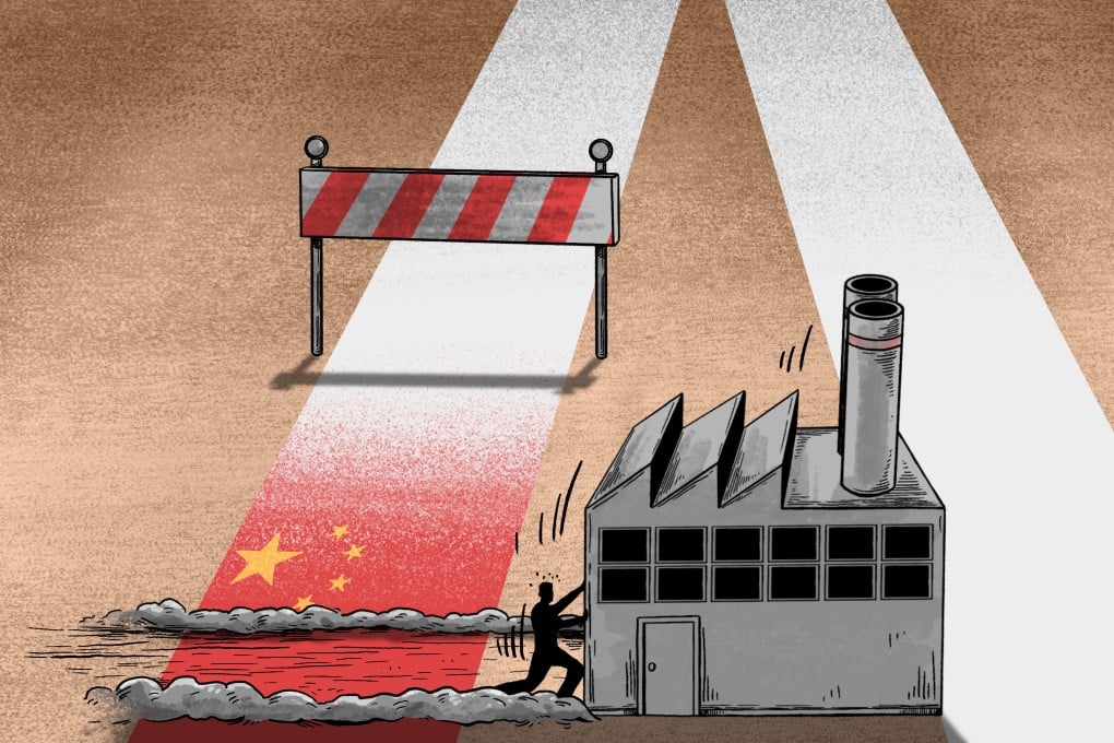 The path forward for many China-based manufacturers involves moving some production elsewhere. Illustration: Lau Ka-kuen