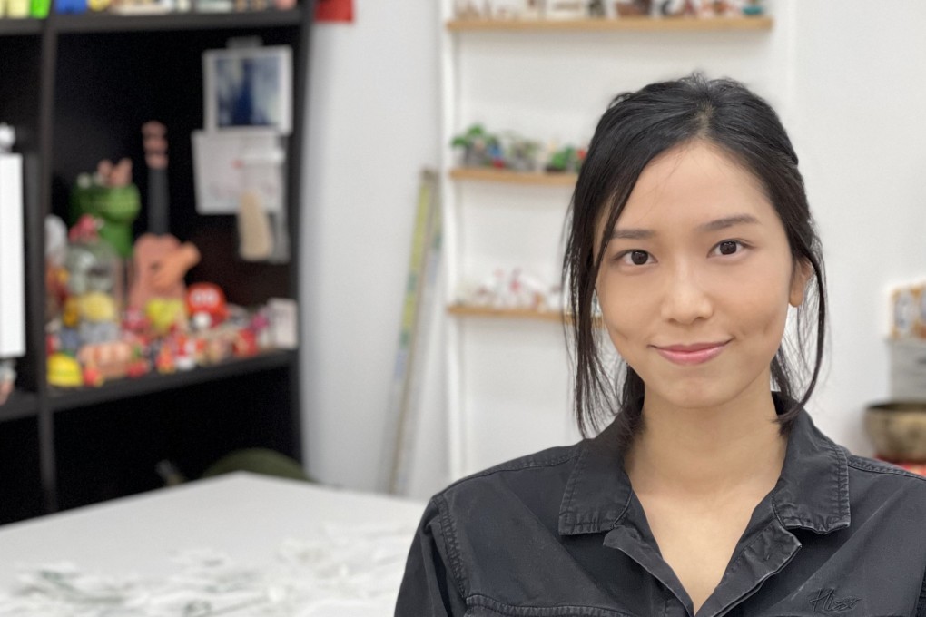 Hong Kong artist Ling Pui-sze is featuring in the Artecal charitable exhibition “Confluence of Voices” at the Hong Kong Arts Centre Pao Galleries from May 23 to June 3. Photo: Ling Pui-sze