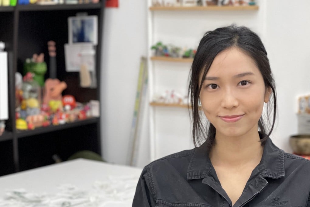 Hong Kong artist Ling Pui-sze is featuring in the Artecal charitable exhibition “Confluence of Voices” at the Hong Kong Arts Centre Pao Galleries from May 23 to June 3. Photo: Ling Pui-sze