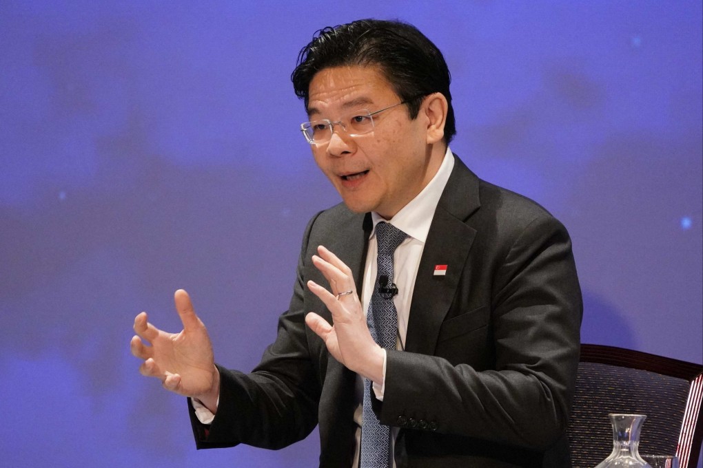 Singapore’s Deputy PM Lawrence Wong says the risks of a miscalculation in the Taiwan Strait “have increased considerably”. Photo: AFP