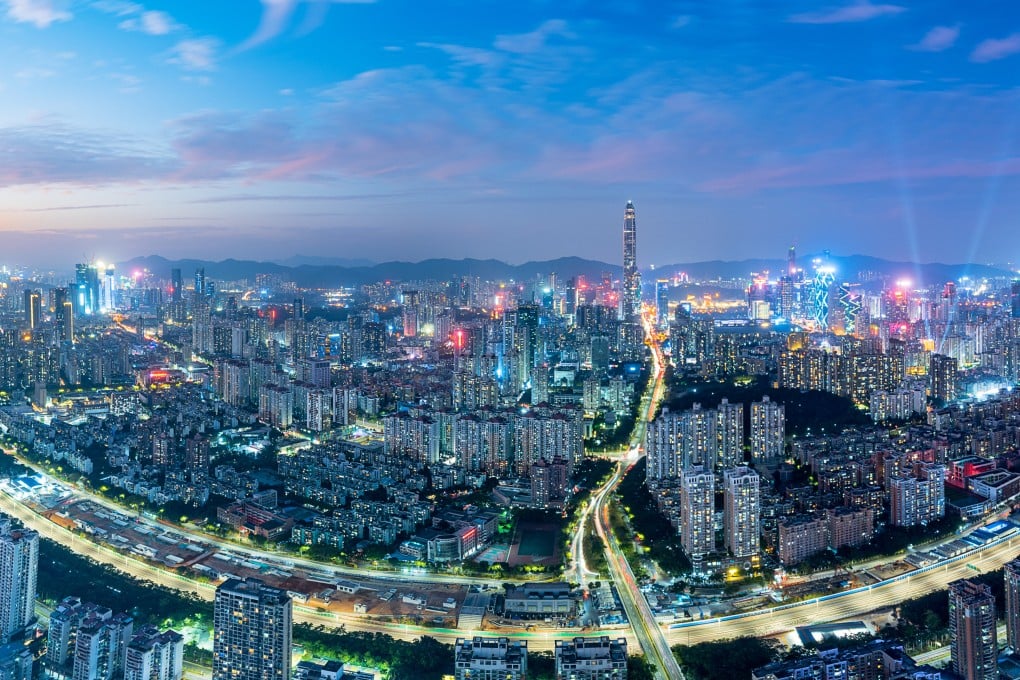 An aerial view of the Nanshan area of Shenzhen, Guangdong province, China.
Photo: Shutterstock