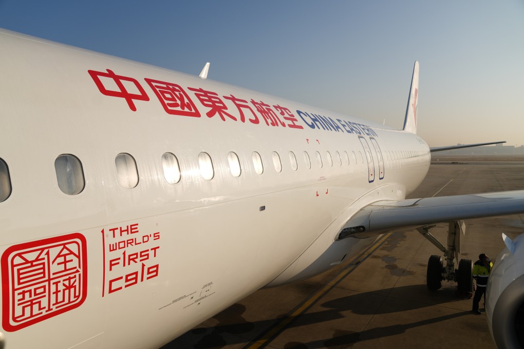 China Eastern Airlines will operate the first commercial flights of China’s home-grown C919 jet at the weekend. Photo: Xinhua