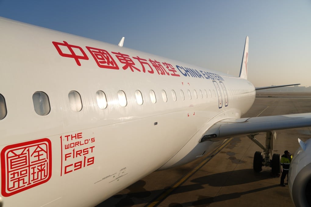 China Eastern Airlines will operate the first commercial flights of China’s home-grown C919 jet at the weekend. Photo: Xinhua