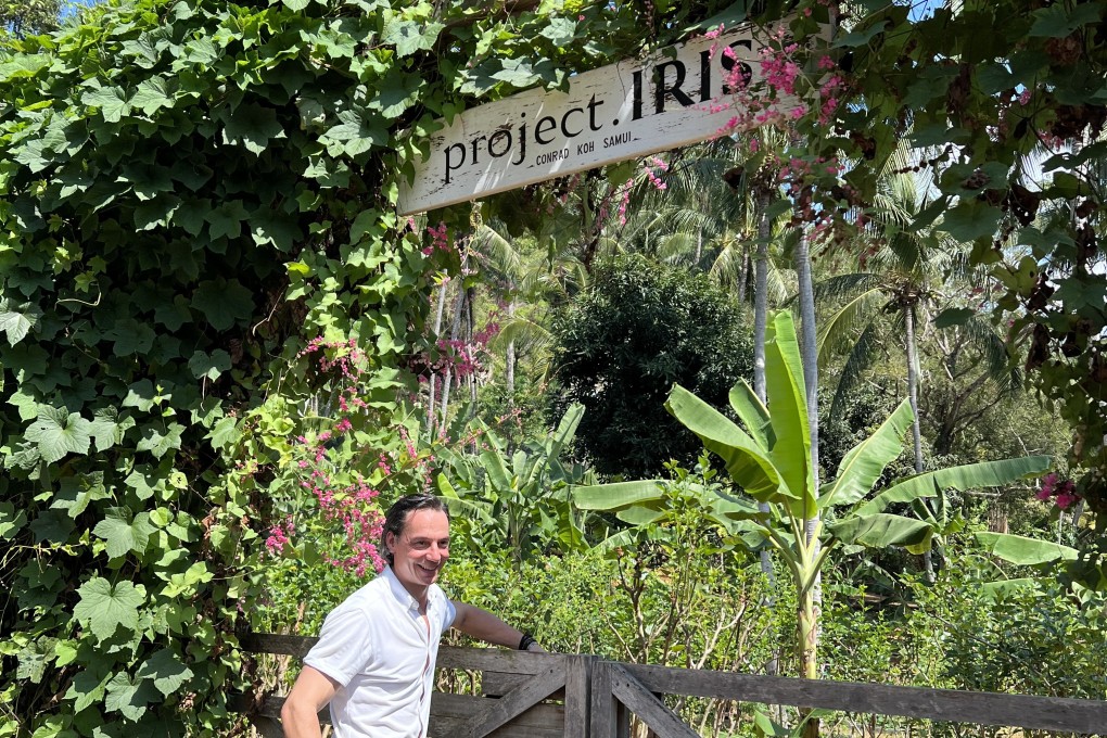With a farm on the estate, hydroponics and even an in-house butcher, the Conrad Koh Samui has set a high bar when it comes to farm-to-table dining in Southeast Asia. Above: general manager Ruben Dario Gabino at Iris Farm. Photo: Karen Tee
