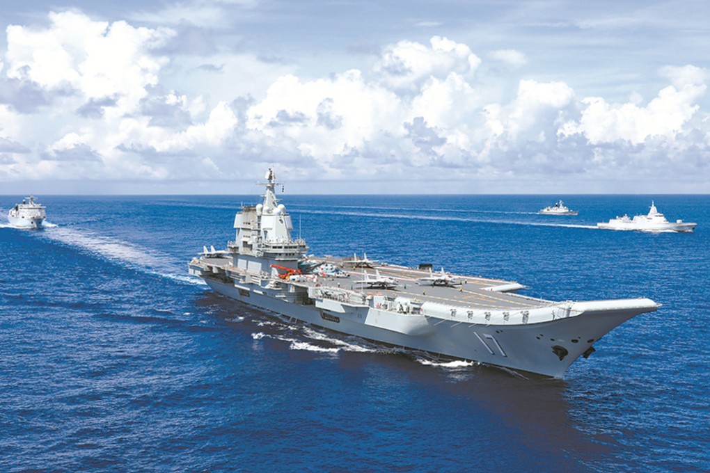The Shandong, commissioned in 2019, also took part in PLA drills around Taiwan last month. Photo: 81.cn