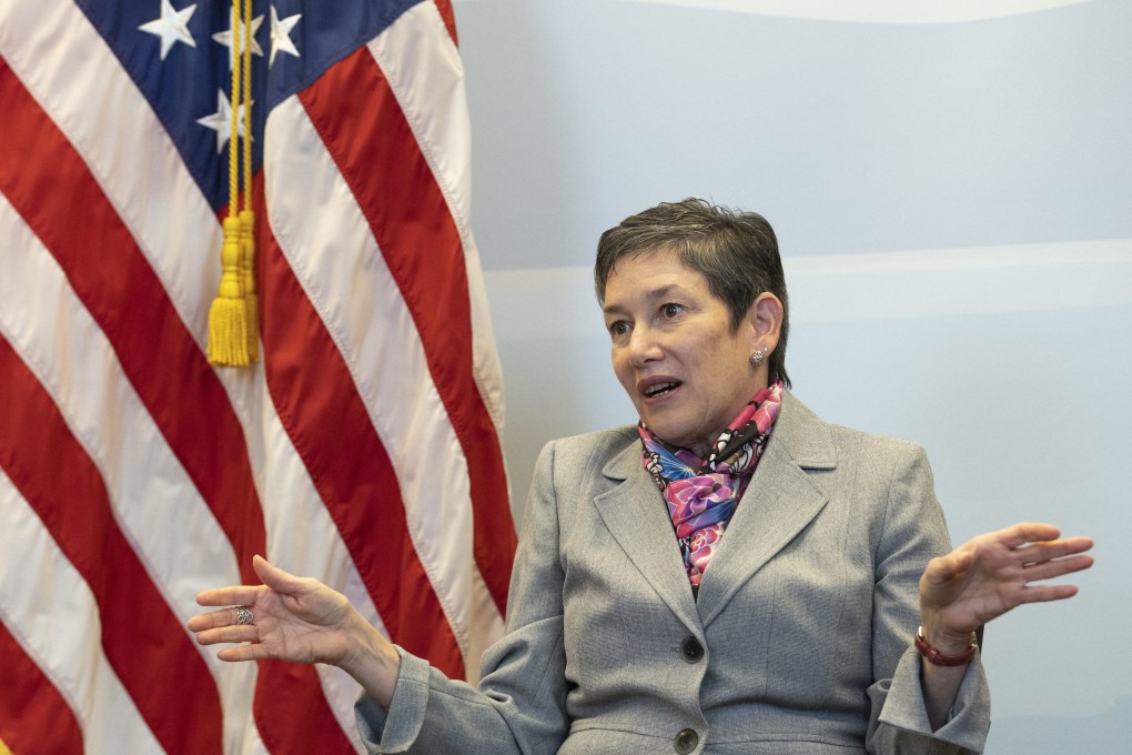 Maria Pagan, US ambassador to the WTO, gestures during an interview in Geneva, Switzerland, on January 26. America has wilfully strangled the WTO’s dispute settlement function, one of its most important roles. Photo: Reuters