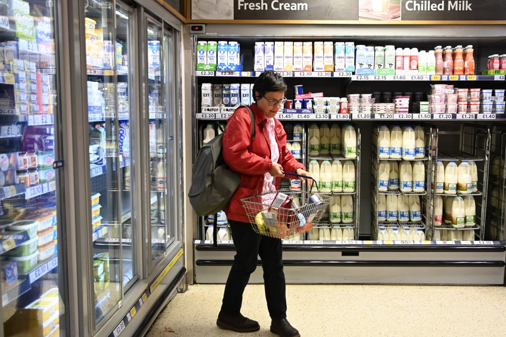 A shopper at a supermarket in London as the cost of living crisis continues to hit UK households hard. Photo: EPA-EFE