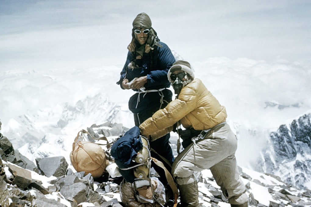 Edmund Hillary and Tenzing Norgay on their climb to the top of Everest in May 1953. What might the men think of the overcrowding on the mountain now? Photo: Alfred Gregory, Royal Geographic Society