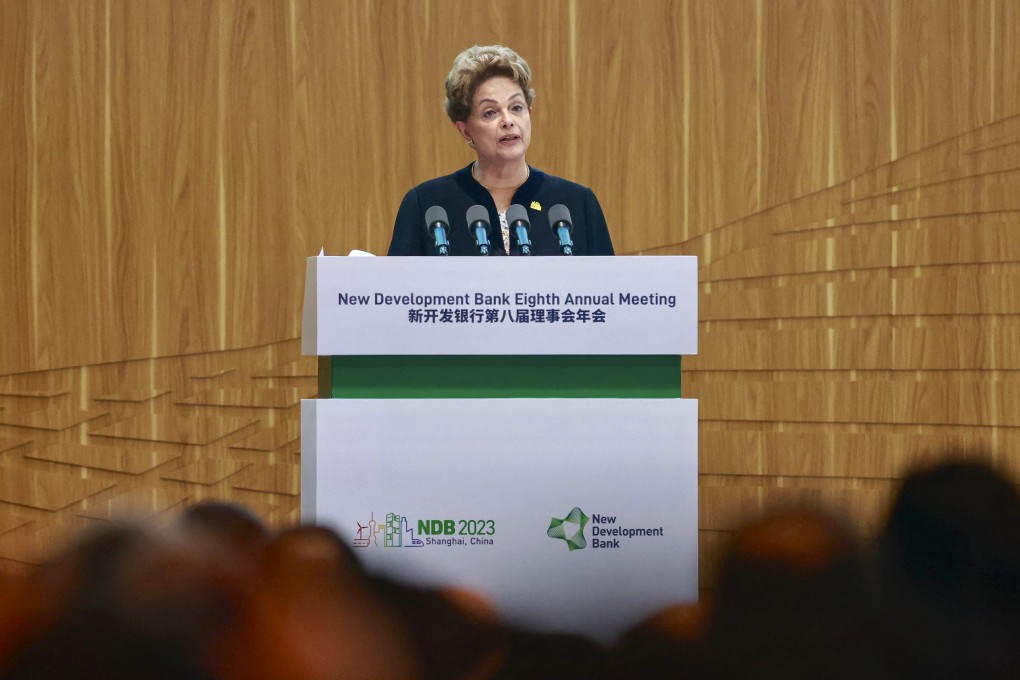 The NDB is looking to finance more projects in local currency as a way of avoiding fluctuations in exchange rates, says its president, Dilma Rousseff. Photo: AFP