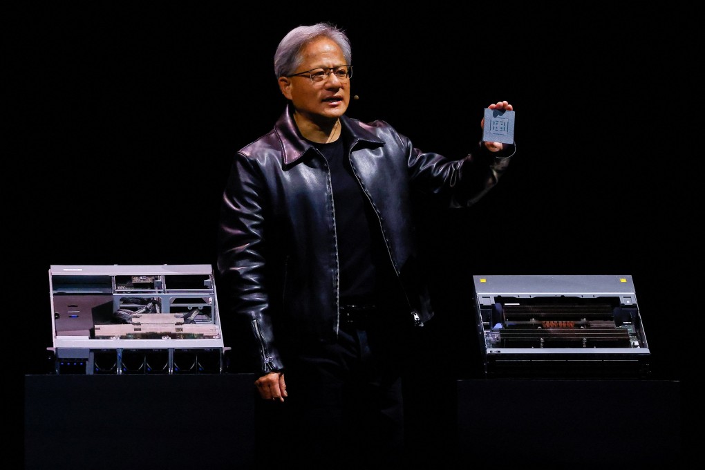 Nvidia Corp chief executive Jensen Huang speaks at the Computex trade show in Taipei on May 29, 2023. Photo: Reuters