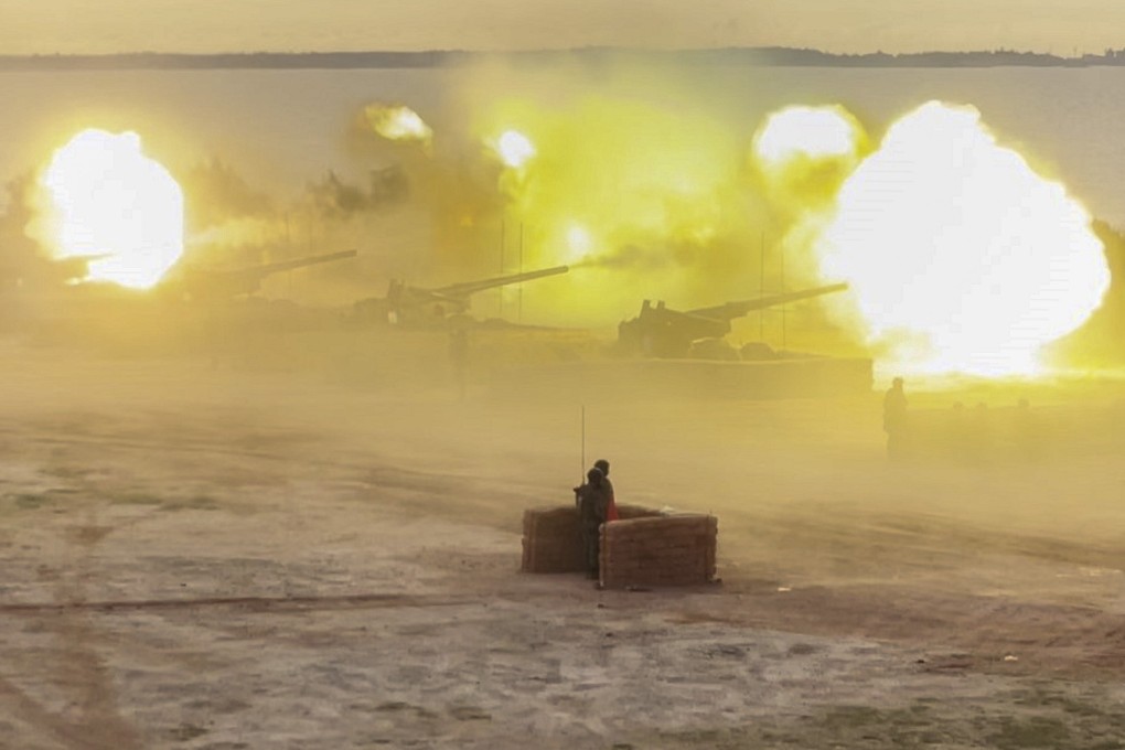 Taiwanese military personnel fire howitzer ammunition during the 2022 Han Kuang drills. This year’s live-fire exercises will be held in July. Photo: CNA