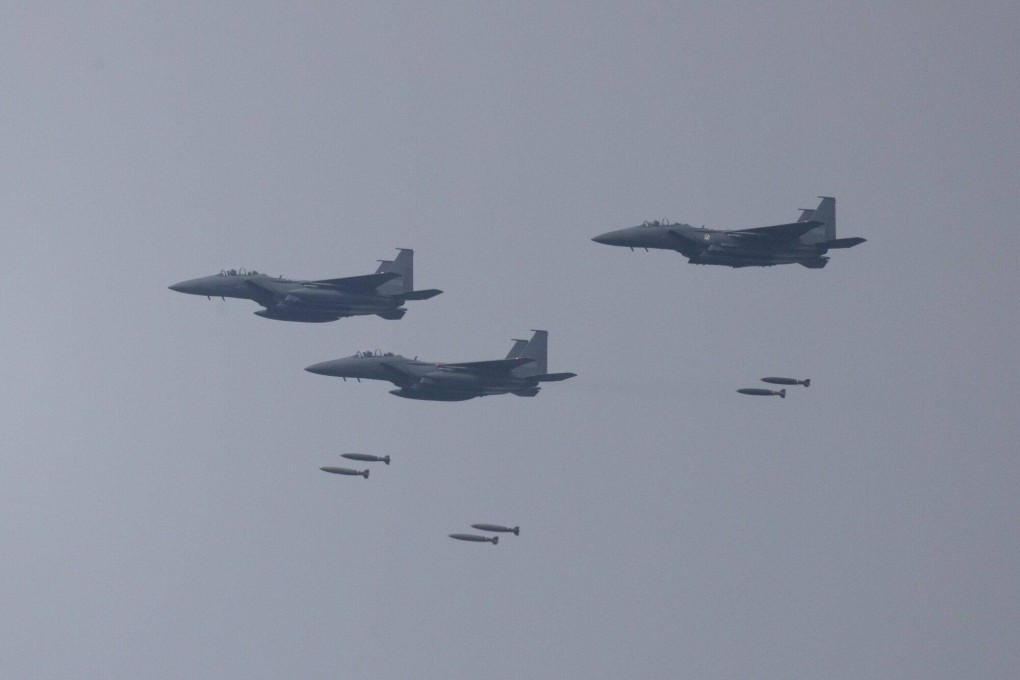 South Korean Air Force FA-50 fighter jets, manufactured by Korea Aerospace Industries Ltd. during a joint live-fire exercise with the US army at the Seungjin Fire Training Center in Pocheon, South Korea, on May 25, 2023. Photo: Bloomberg