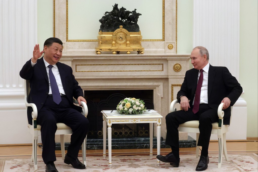 Chinese President Xi Jinping with Russian counterpart Vladimir Putin at the Kremlin in Moscow in March. Photo: AP