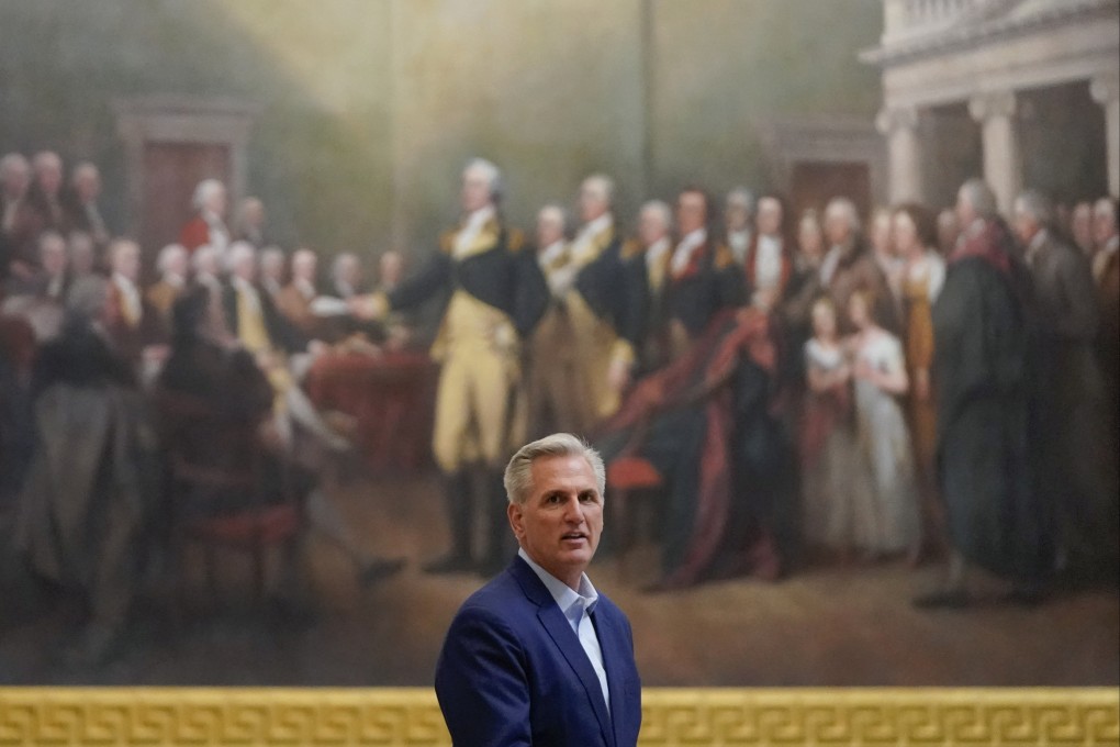 House Speaker Kevin McCarthy persuaded more than two thirds of his party to back the debt bill. Photo: AP