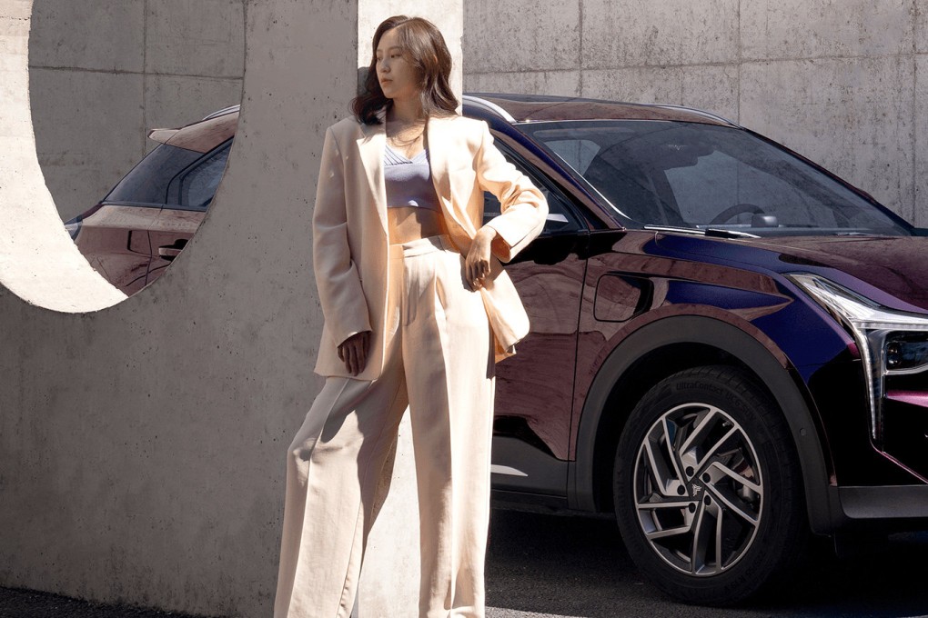 A Nezha U-Pro all-electric sports utility vehicle, made by Hozon Auto.