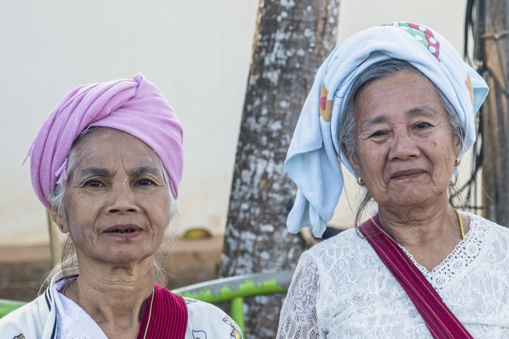 Kayin women in Sangkhlaburi, a town in west-central Thailand close to the border with Myanmar and known for its mix of ethnic groups from they country. Photo: Eileen McDougall