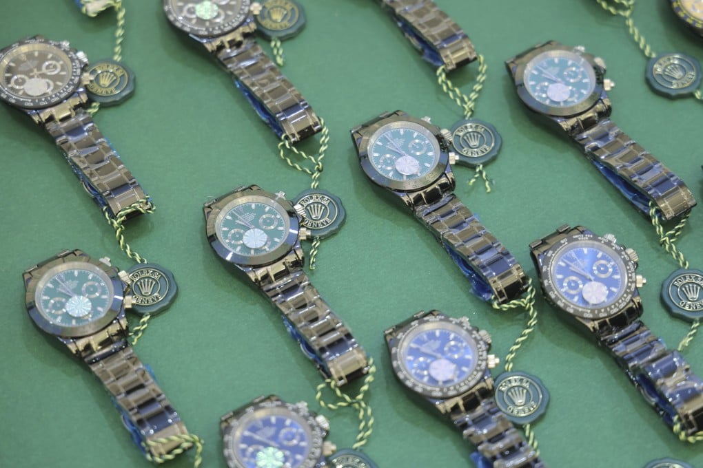 Watches were among the 78,000 counterfeit products discovered in the two-week operation. Photo: Jelly Tse