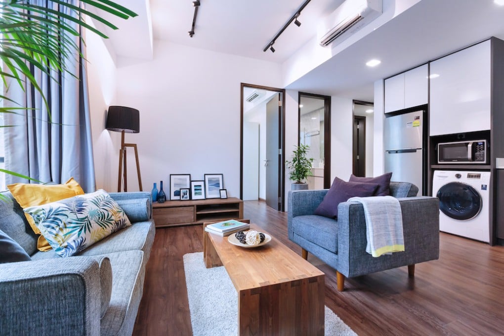 A co-living space in Singapore, advertised on the Hmlet website. Photo: Hmlet
