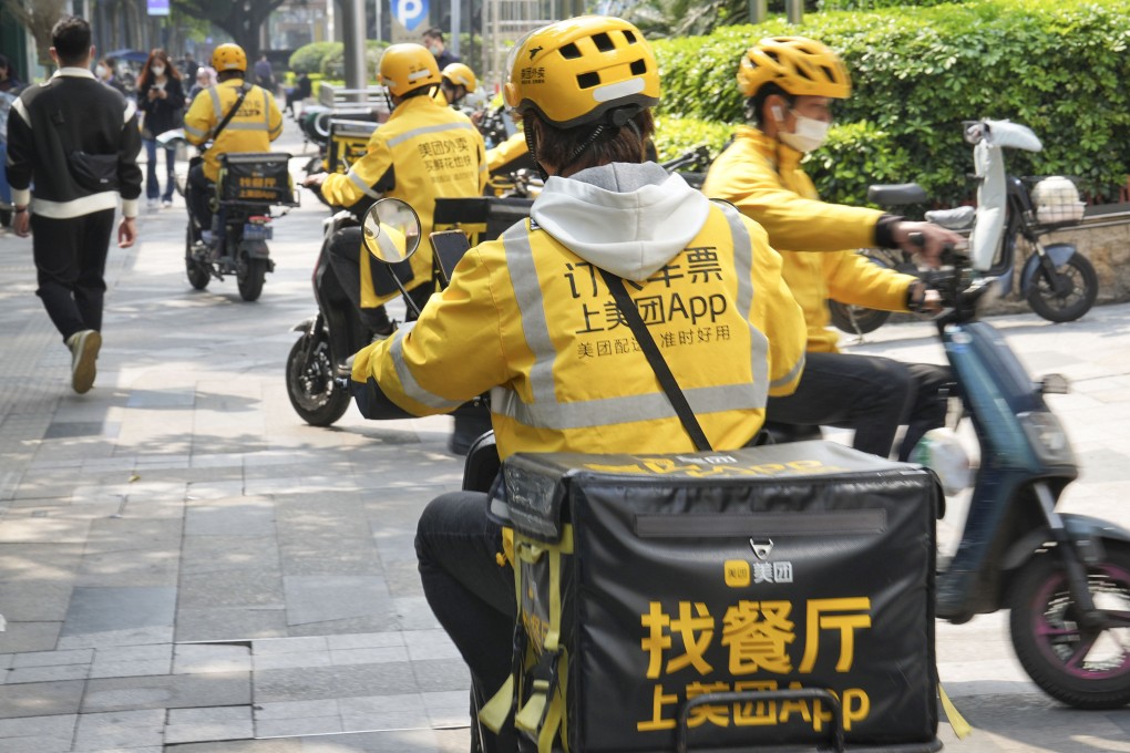 Flexible workers in China are finding employment in a range of sectors, including food delivery. Photo: Elson Li