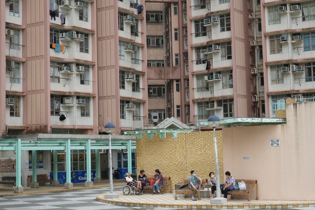 Hing Wah Estate, a public housing estate in Chai Wan, on May 23.  An outcry over the abuse of the government’s subsidised housing schemes was sparked after murder victim  Abby Choi’s ex-father-in-law was found to own a subsidised flat despite having a HK$73 million property under his name. Photo: Sam Tsang