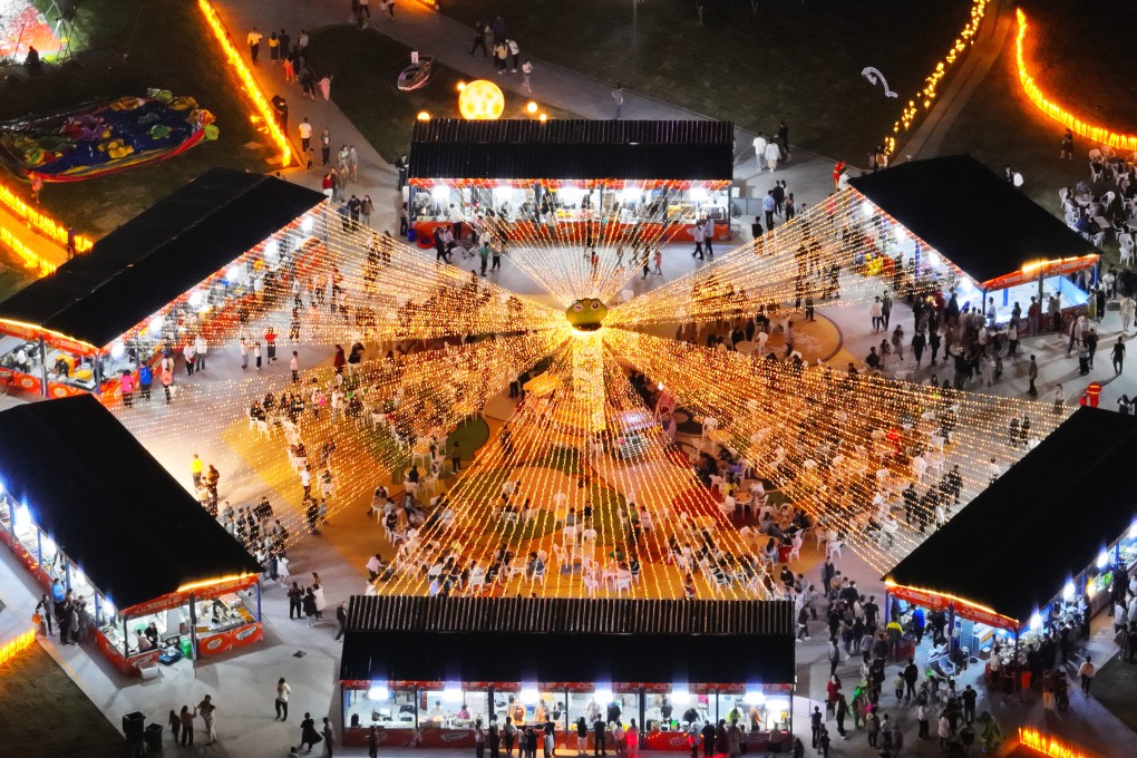 A night market at Yangzhou Biodiverse and Sci-Tech City on May 21, in Yangzhou, Jiangsu province. China is expected to contribute 22.6 per cent of world economic growth over the next five years. Photo: Getty