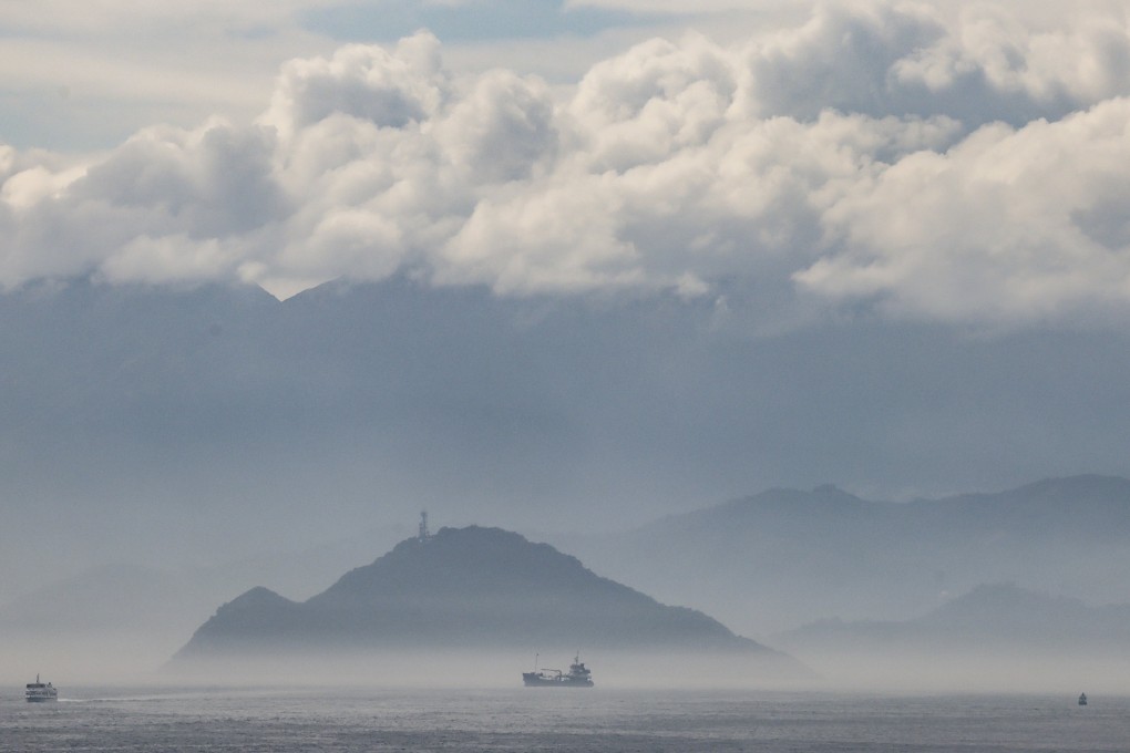 The sea facing Kau Yi Chau is shrouded in mist on February 10. Given its immense cost, complexity and risks, the government must think through the Kau Yi Chau Artificial Islands project before starting work. Photo: Jelly Tse