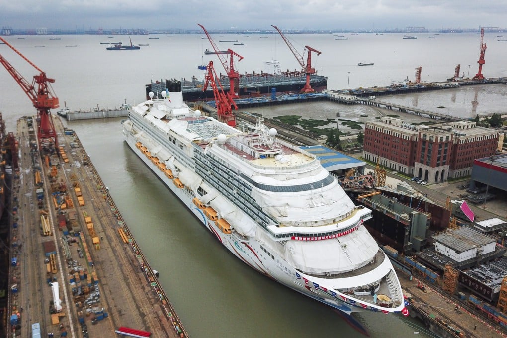 Adora Magic City, a 135,500-tonne liner, was built by Shanghai Waigaoqiao Shipbuilding - a subsidiary of the state-owned China State Shipbuilding Corporation. Photo: Xinhua