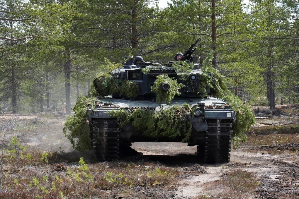 A Leopard 2 tank during an exercise in Finland. Ukraine recently received Leopard 2 tanks, mostly from Germany. File photo: Reuters
