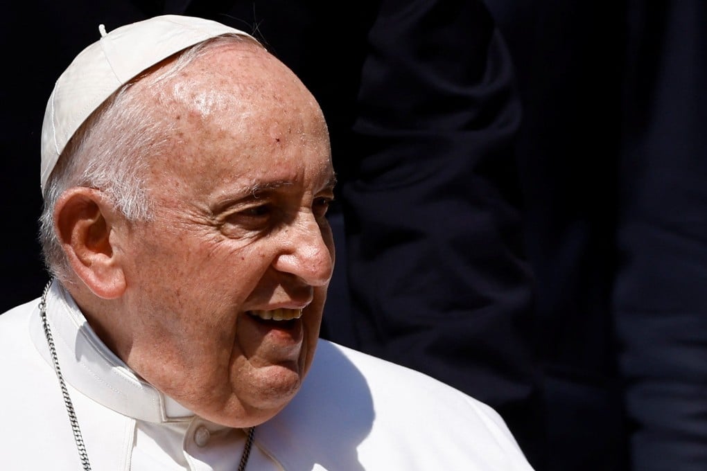 Pope Francis meets the faithful during the weekly general audience in St Peter’s Square at the Vatican on Wednesday. Photo: Reuters