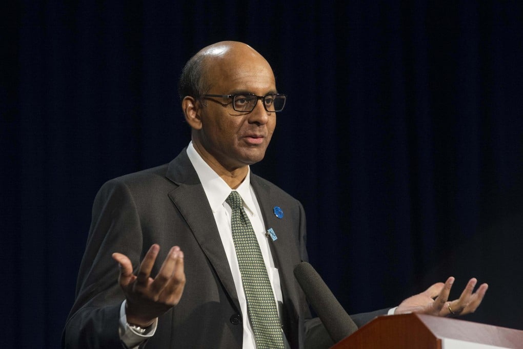 Observers said Singapore’s ruling party can leverage the formidable popularity of Tharman Shanmugaratnam to stave off contenders for the elected office. Photo: AFP
