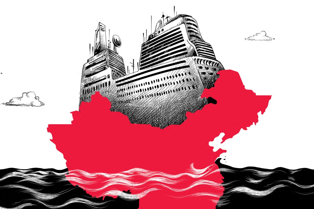 China’s first home-grown large cruise liner undocked in Shanghai this week in a breakthrough for the nation’s shipbuilding and high-end manufacturing ambitions. Illustration: Victor Sanjinez