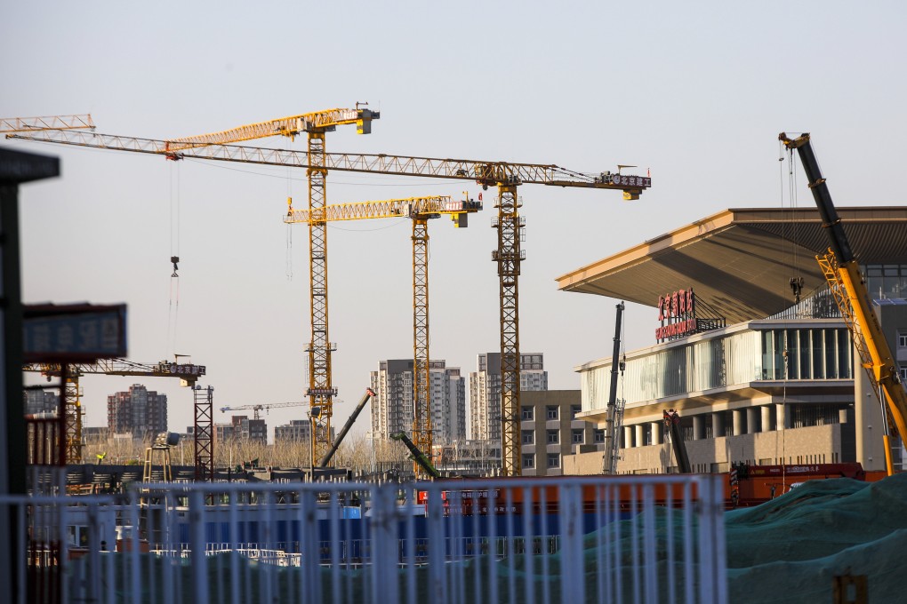 A general view of a construction site in front of Chaoyang Railway Station in Beijing, China. Photo: EPA-EFE