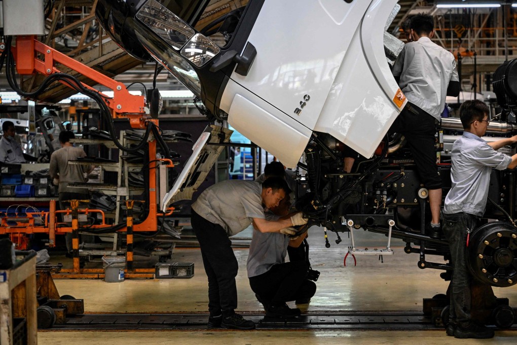 China’s producer price index (PPI) fell by 4.6 per cent last month, year on year. Photo: AFP