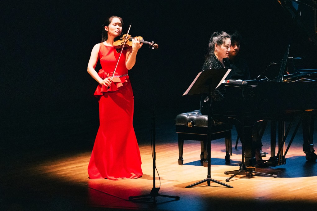 Violinist Esther Yoo and pianist Zee Zee perform during their June 5, 2023 recital at Hong Kong City Hall organised by Premiere Performances. Both musicians dazzled with their playing of works by Debussy, Grieg, Rachmaninov, Vieuxtemps and Jeongkyu Park. Photo: Kenny Cheung/Premiere Performances of Hong Kong